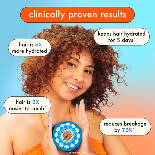 Amika Hydro Rush Intense Moisture Mask - Deep Hydration with Hyaluronic Acid for All Hair Types
