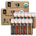 Earth's Daughter USDA Organic Lip Balm - 12-Pack of Fruit Flavors with Beeswax & Coconut Oil | Best Moisturizing Chapstick for Dry, Cracked Lips