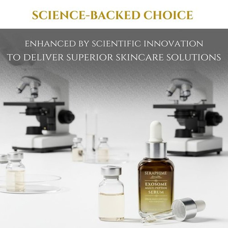 Seraphime Exosome Multi-Peptide Serum – 2% Exosomes, Argireline, Copper Peptides (GHK-CU), Oligopeptide-1 (EGF) & Hyaluronic Acid – Advanced Anti Aging Skincare Stem Cell Serum with Multi Peptide