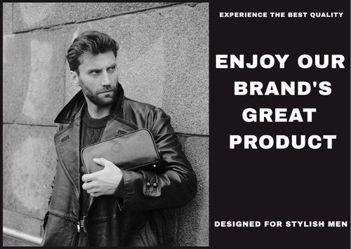VI PRESTIGE Travel Toiletry Bag For Men, Premium PU Leather, Metal Zippers and Bottom Studs, Travel Essentials For Men, Waterproof Toiletry Bag, With Velvet Dust Bag, Men Birthday Gifts/DARK BROWN