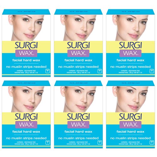 Surgi-wax Hair Remover For Face, 1-Ounce Boxes (Pack of 6)