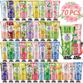 VESPRO 70 Pack Hand Cream Set, Easter Basket Stuffers, Mothers Day Gifts, Bulk Hand Lotion Travel Size for Dry Cracked Hands, Mini Hand Lotion for Bridal Shower Gifts and Teacher Nurse Gifts