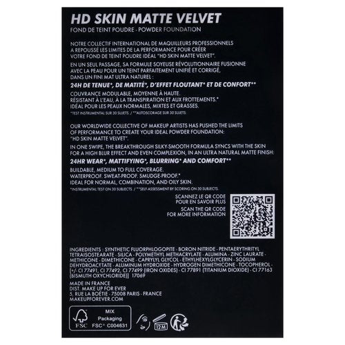 HD Skin Matte Powder Foundation - 2Y30 Warm Sand by Make Up For Ever for Women - 0.38 oz Foundation