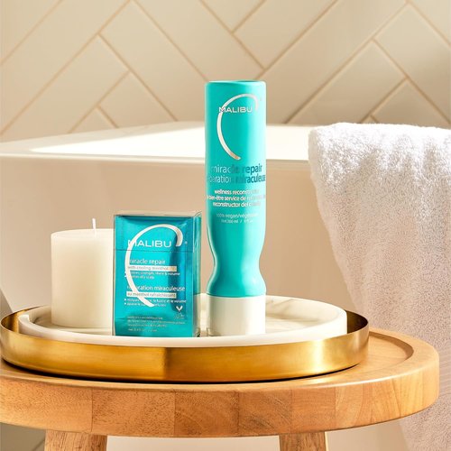 Malibu C Miracle Repair Reconstructor - Nourishing Hair Treatment for Damaged Strands - Flax Protein & Vitamin B5