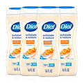 Dial Body Wash, Exfoliate & Restore Cocoa Butter & Orange Extract, 16 Fl Oz Pack of 4, With Vitamin E, Gentle, Leaves Skin Feeling Nourished, Dermatologist-Tested, No Parabens & Sulfates