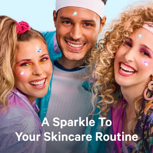 Sosky Hologram Pimple Patches for Face, Hydrocolloid Acne Patches with Salicylic Acid, Cute Star Zit Stickers,Colorful Blemish Covers,144 Count Blue Star Heart Moon Cloud Butterfly Flower