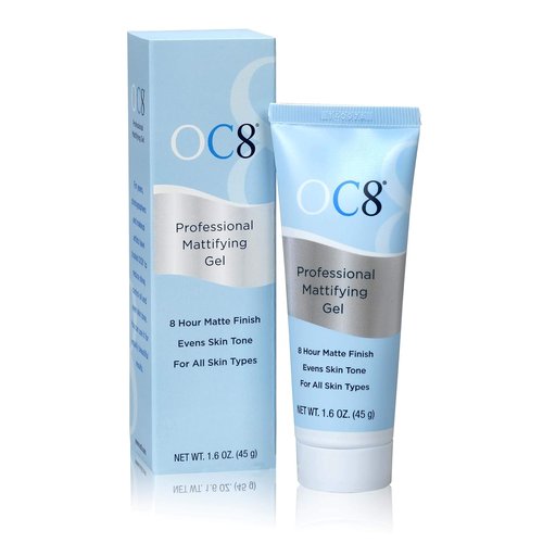 OC8 Professional Anti-Shine Mattifying Gel - Long-Lasting Oil Control Formula for Oily Skin | 1.6 Ounces