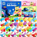 30 Pack Bath Bombs for Kids with Toys Inside, Kids Bath Bombs Gift Set with 30 Sea & Land & Sky Animal Surprise Toy, Bubble Bath Toys, Valentine Gifts for Girls Boys, Birthday Gifts