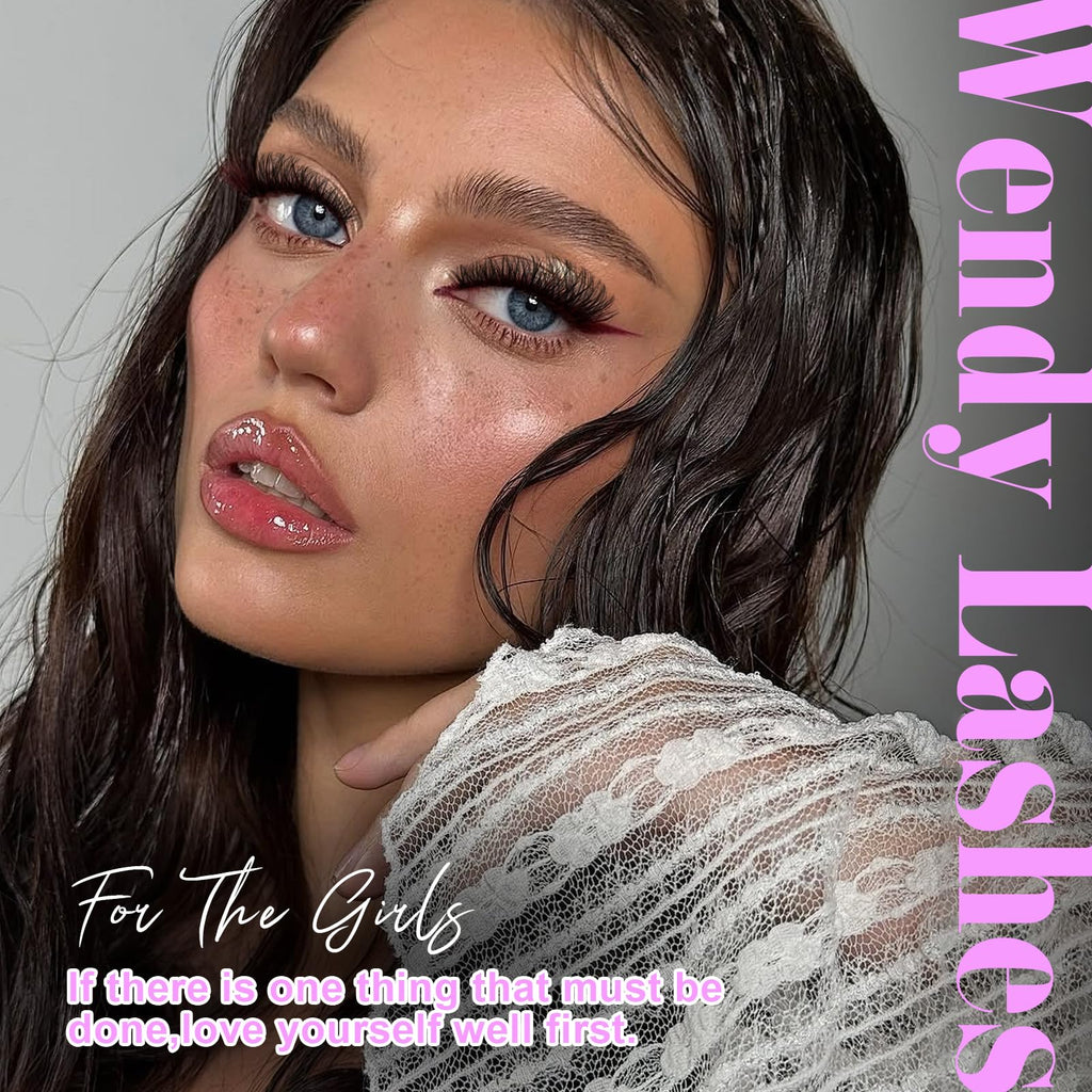 WENDY LASHES Lash Clusters 60D+80D Eyelash Clusters 518PCS Wispy Individual Lashes, 10-18MM D-curly Lash Extension DIY Cluster Eyelash Extensions for Beginners