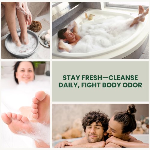 KESMEDIK Tea Tree Oil Foot & Body Soap with Peppermint, Cleanses, Refreshes & Soothes Itchy Skin, Antifungal & Antibacterial Support for Ringworm, Athlete’s Foot, Jock Itch & Demodex, 8 fl oz