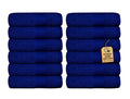 Premium Wash Cloths Pack of 12 (13" x 13") 100% Ring Spun Cotton | Luxury Washcloths | Ultra Soft Face Towels | Highly Absorbent Wash Cloths for face (Royal Blue)