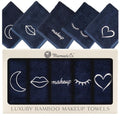 Marmaris Co. Luxury Makeup Washcloths for Face, 5-Pack Makeup Towels Face Washcloth, Viscose from Bamboo & Cotton
