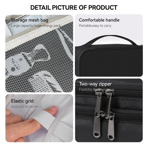AIHOPESTO Barber Case Barber Tool Bags Barber clipper Bag Barber Cases for Clippers and Supplies Professional Barber Accessories Kit Hair Cutting Scissors Storage Bag Shaving Kits (Black)