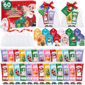 VISCOO 60 Sets Christmas Hand Cream Gift Set for Women, Hand Lotion In Bulk for Dry Cracked Hands Travel Size, Christmas Gifts with Cards and Organza Gift Bags, Stocking Stuffers for Women Teen Girls