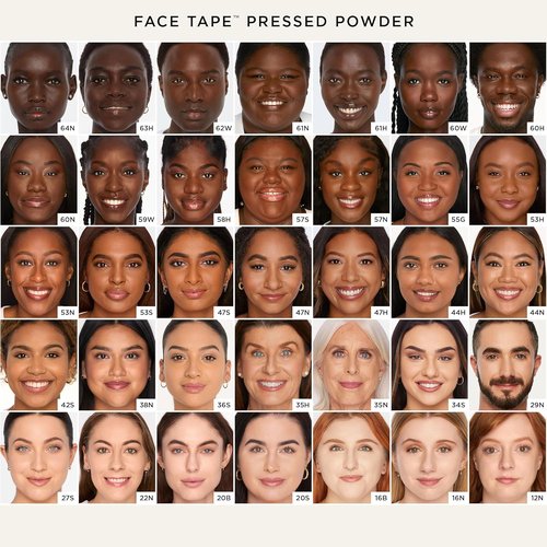 Tarte Face Tape Pressed Powder - Medium-Coverage Waterproof Formula with Hyaluronic Acid & Peptides | Lightweight, Vegan, Cruelty-Free