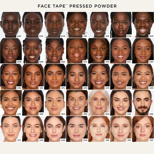 tarte face tape pressed powder – Medium-Coverage Waterproof Powder, Hyaluronic Acid & Peptides to Smooth & Set Makeup, Lightweight, Vegan & Cruelty-Free, full size, 29N light medium neutral