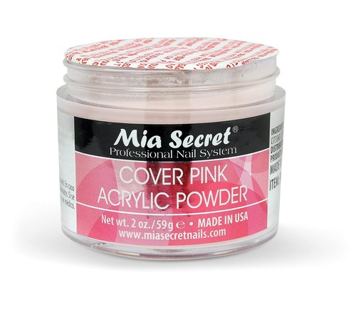 Mia Secret Cover Pink Acrylic Powder - Easy Application & Smooth Finish - 2 Ounce