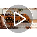 Hexagram Halloween Ghost Tablecloth 60 x 120 Inch Rectangular Decor