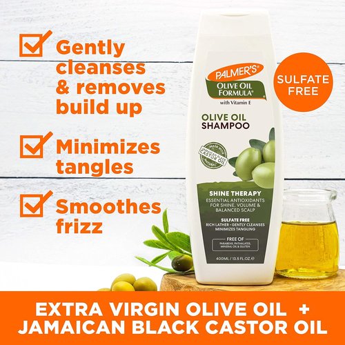 Palmer's Olive Oil Formula Shine Therapy Shampoo - Nourishing & Moisturizing | 13.5 Ounce (Pack of 2)