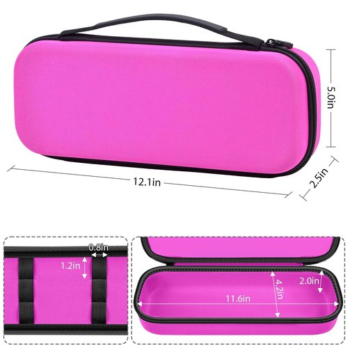 Case Compatible with Houzzi/for NuDerma/for Signstek/for APREUTY/for FAZJEUNE/for NewWay Professional Clinical Portable Handheld High Frequency Skin Wand Machine, 6 Neon & Argon Wands (Box Only)-Red