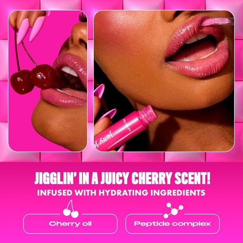 NYX PROFESSIONAL MAKEUP Jelly Job Lip Gloss - Full-Bodied, Smoothing Shine in Pale Pink