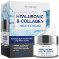 Skin 2.0 Hyaluronic & Collagen Face Moisturizer – Deep Hydration & Firming Night Cream For Dry or Dull Skin – Dermatologist Tested, Anti Aging, Korean Skin Care, Vegan, Clean Beauty – 1.69 Fl Oz