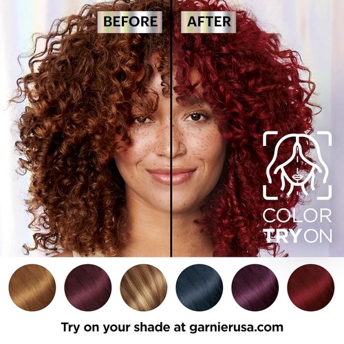 Garnier Nutrisse Ultra Color Hair Dye - Bold, Fade-Resistant Results | Vegan & Cruelty-Free, BR2 Dark Intense Burgundy (2 Count)