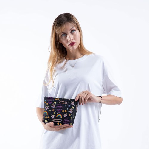MNIGIU Purple Dragon Cosmetic Bag Purple Dragon Lover Gift Dragons Merch (Purple Dragon Bag)
