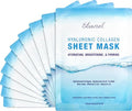 Ebanel Collagen Face Masks - 10 Pack Hydrating Sheet Masks with Hyaluronic Acid & Vitamin C | Anti-Aging & Brightening