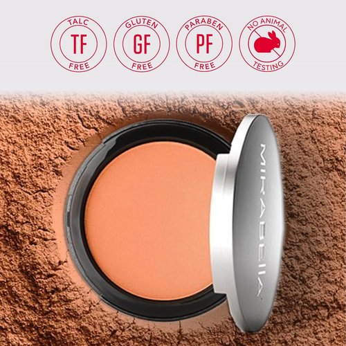 Mirabella Pure Press Foundation - HD-Finish Mineral Powder Compact with Nourishing Jojoba | Age-Defying Makeup for All Skin Types - Original Fair I