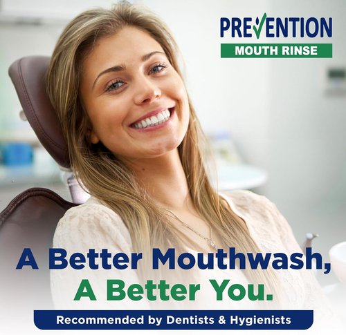Skiennix Alcohol-Free Mouthwash - Hydrogen Peroxide Teeth Whitening & Fresh Mint Flavor | 16 oz, 4 Pack