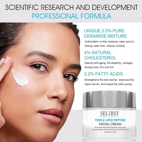 Nodfens Triple Lipid Peptide Cream - Anti-Aging Moisturizer for Radiant, Smooth Skin - Advanced Recovery Formula