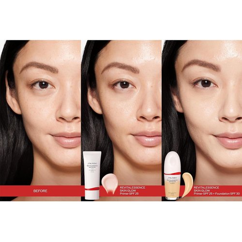 Shiseido RevitalEssence Skin Glow Primer SPF 25 | Instant Glow & 24-Hour Hydration - 30 mL