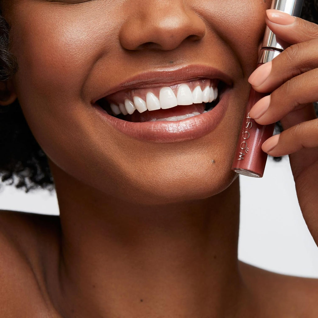 Woosh Beauty Spin-On Lip Gloss - Hydrating Hyaluronic Acid & Shea Butter, Vegan & Cruelty-Free, Glow Finish