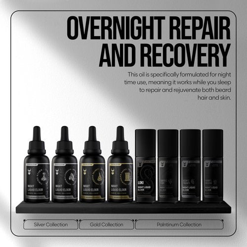 The Beard Struggle - Beard Growth Oil - Valhalla's Gates, Gold Collection (1 Fl oz) - Night Liquid Elixir - Beard Oil for Men - Softens, Moisturizing, & Healthier Beard Growth