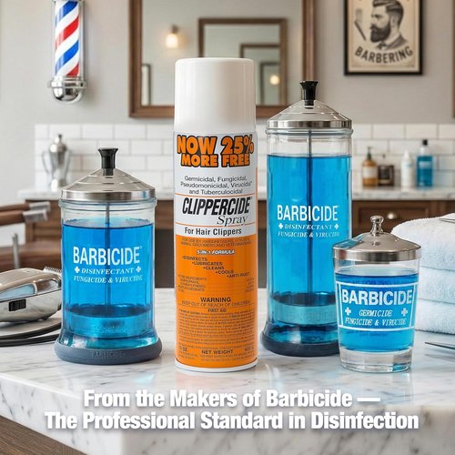 BARBICIDE Clippercide 5-in-1 Disinfectant Spray - Cleans, Lubricates, Cools & Prevents Rust | 15oz
