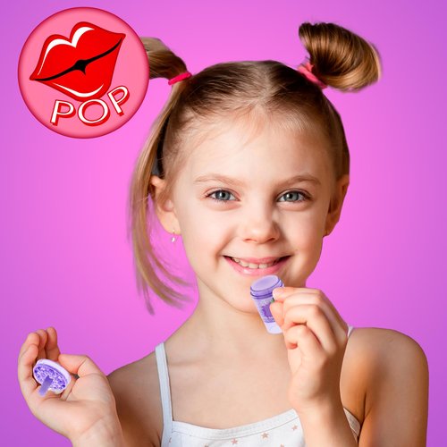 6pc Smoothie Lip Balm Set – Fruit-Scented Lip Glosses in Adorable Smoothie-Shaped Containers