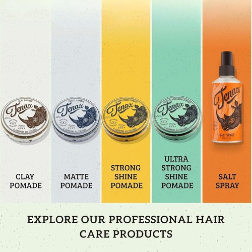 Tenax Clay Pomade for Men - Adds Volume & Texture for Damp or Dry Hair | 3.5 oz