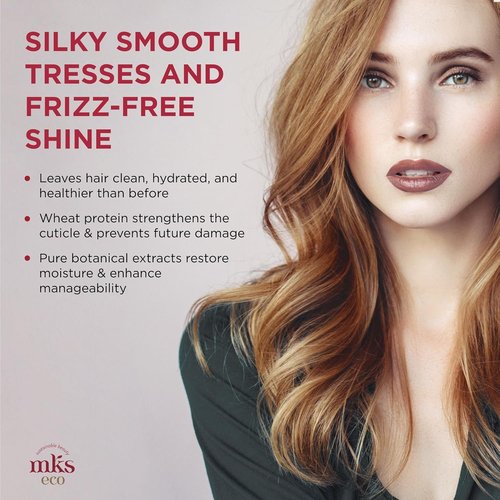 MKS Eco Nourish Shampoo & Hydrate Conditioner Set - Moroccan Argan Oil, Vegan, 10 fl oz Each