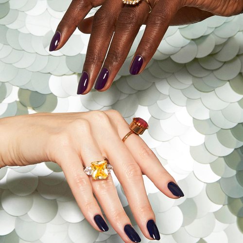 essie Salon-Quality Nail Polish, Vegan, Fall 2023, Dark Blue, Step Out of Line, 0.46 fl oz
