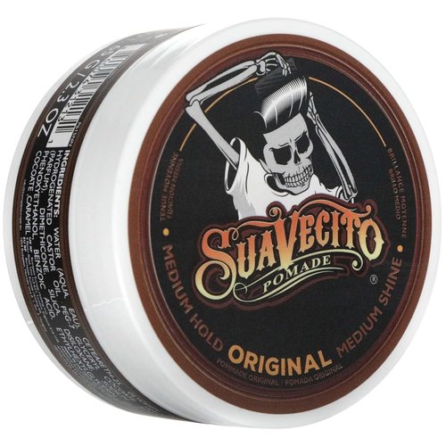 Suavecito Pomade Original Hold - Medium Shine Water-Based Hair Gel, 2.3 oz | Flake-Free & Easy Wash Out