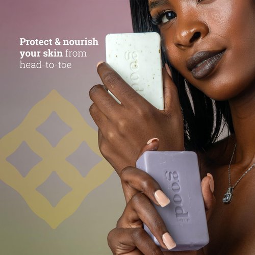 Alaffia Good Soap Coconut 2-Pack (8 Bars) – Long-Lasting, Triple-Milled with Fair Trade Shea Butter