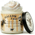 Hallow Tallow Whipped Beef Tallow Moisturizer – 100% Grass-Fed & Finished Tallow Balm with Manuka Honey, Jojoba & Olive Oil, Calendula Extract – Natural Hydrating Face & Body Cream, 4oz