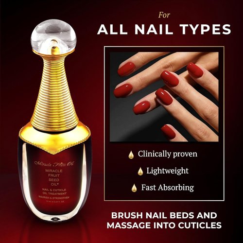 Miracle Fruit Oil Nail Strengthener - Intense Moisture & Protection for Thin Nails | 10ml Cuticle Oil