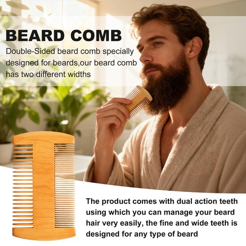 Beard Kit Beard Grooming Kit w/Beard Oil Balm Brush Comb Scissor e-Book Christmas Stocking Stuffers Gifts Ideas for Men Him Dad Boyfriend Husband Mens