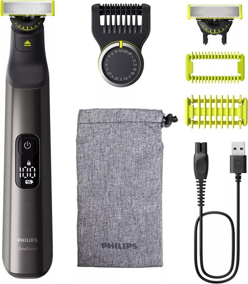 Philips OneBlade Pro 360 QP6552/15 - Versatile Beard & Body Trimmer for All Hair Types