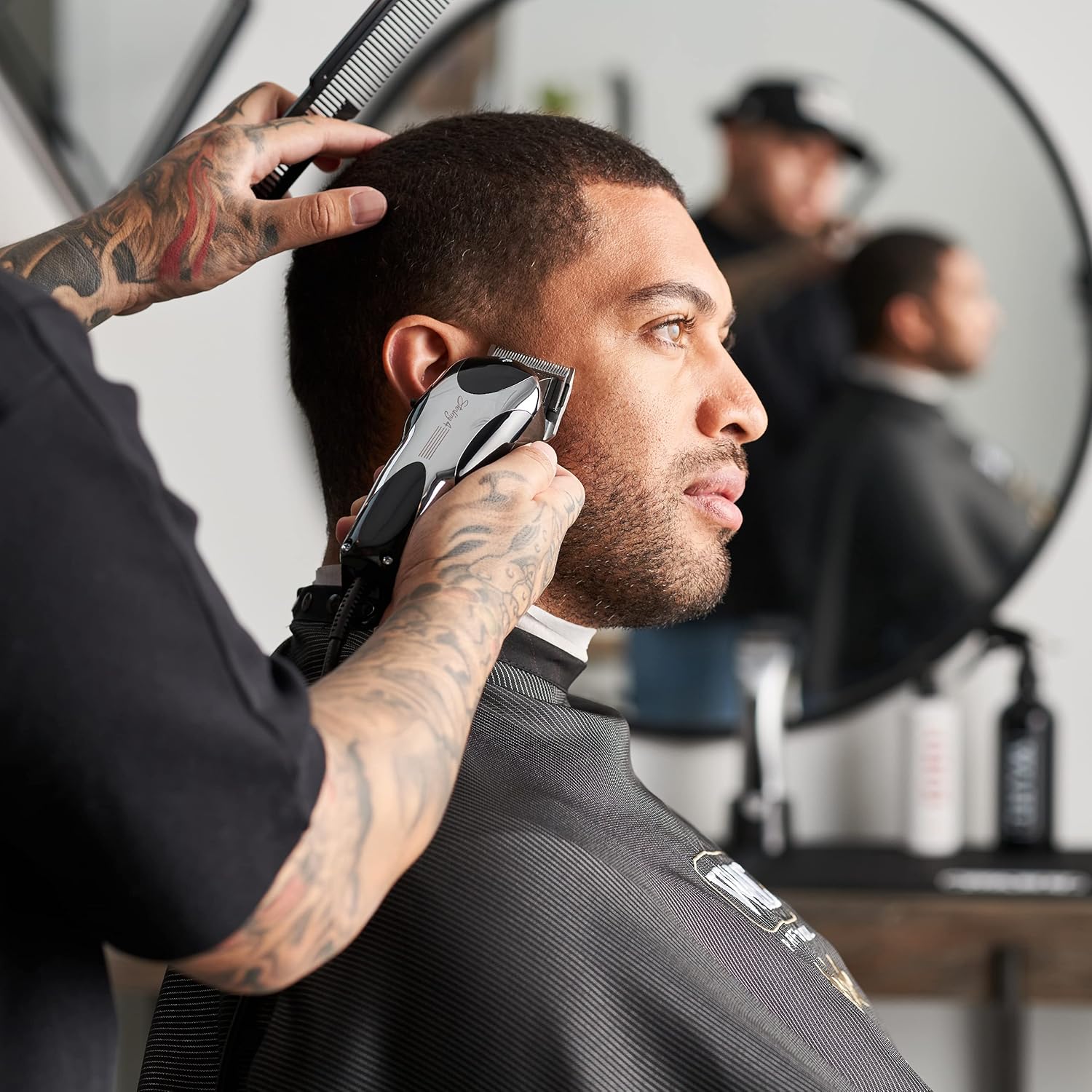 Wahl Professional Sterling 4 Clipper - Lightweight Corded Design with Adjustable Blade for Wet/Dry Hair Cutting