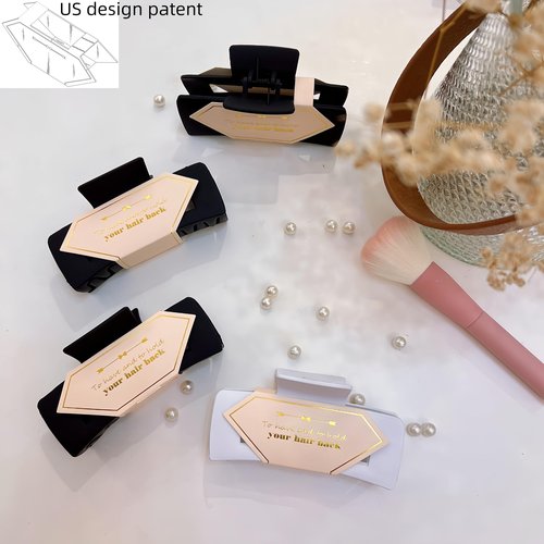 Tethzeng Bridesmaid Scrunchies Proposal Gifts square 4.1inch Bachelorette Hair Claws Clips Girls heart sunglasses headband gift for Wedding Party Favors (Black)