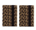 COTTON CRAFT Wash Cloth - Set of 12 Animal Print Safari Decorative Washcloth - 100% Cotton Jacquard Bathroom Face Towel Set - Super Soft Quick Dry Absorbent Luxury Guest Towel - Easy Care - 12 x 12