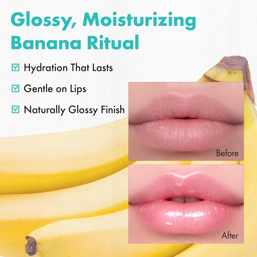 Amuse Seoul Banana Lip Oil | Hydrating Vegan Lip Oil with Peptide & Rice-Based PDRN - 01 Zen Matcha